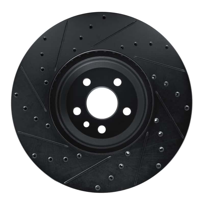R1 Concepts — R1 20-25 Jaguar E-Pace Front Right Drilled & Slotted Black Brake Rotor
R1 Brake Rotor Drill - view 5