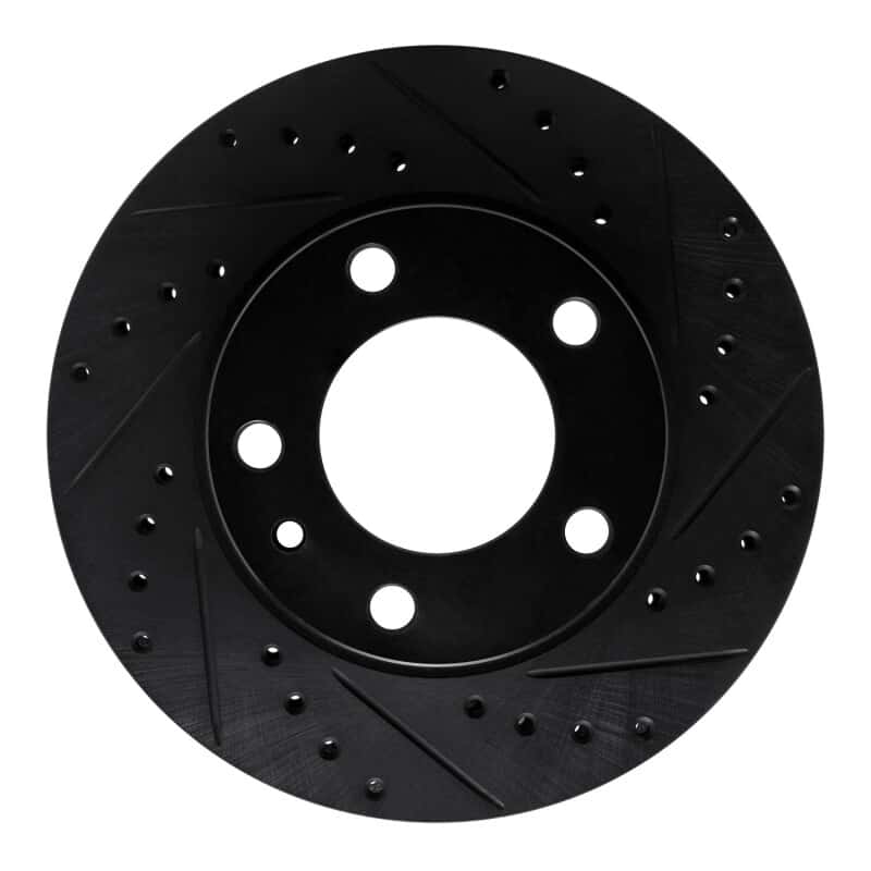R1 Concepts — R1 82-89 BMW 635CSI Front Right Drilled & Slotted Black Brake Rotor
R1 Brake Rotor Drill - view 1