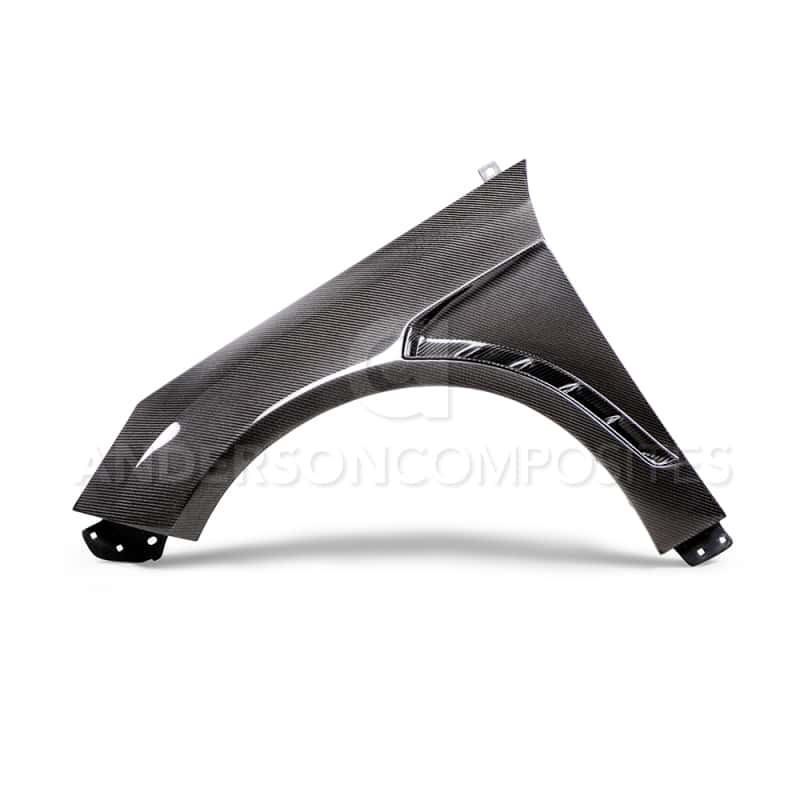 Anderson Composites — Anderson Composites 2016+ Focus Type-GR Vented Carbon Fiber Fenders .04in Wider (Pair) - view 1