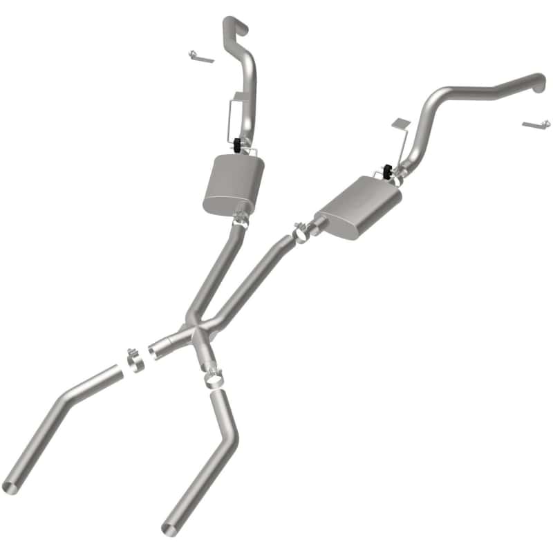 Magnaflow — MagnaFlow Sys C/B 67-72 F-Body 2.50inch w/Tru-X
Crossmember-Back
Cat-Back - view 2