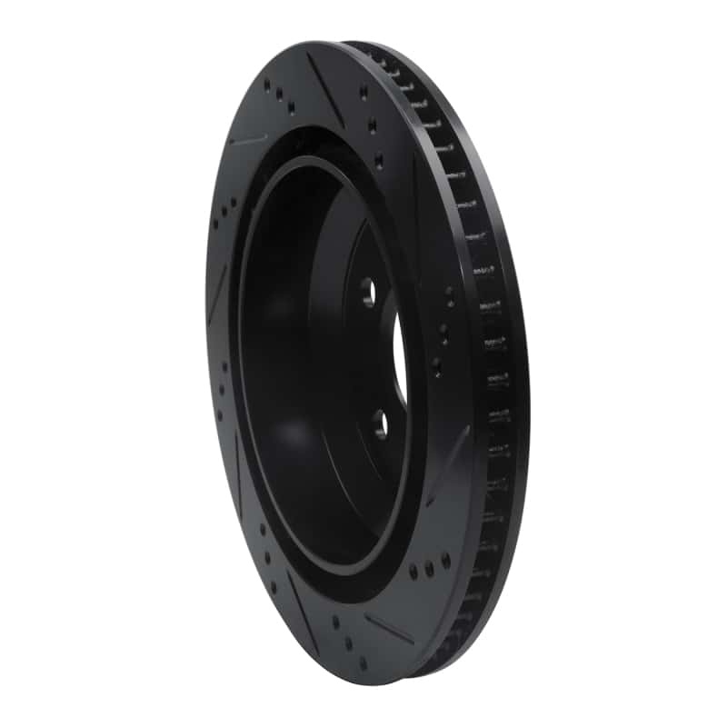 R1 Concepts — R1 98-02 Chevrolet Camaro Rear Left Drilled & Slotted Black Brake Rotor
R1 Brake Rotor Drill - view 4