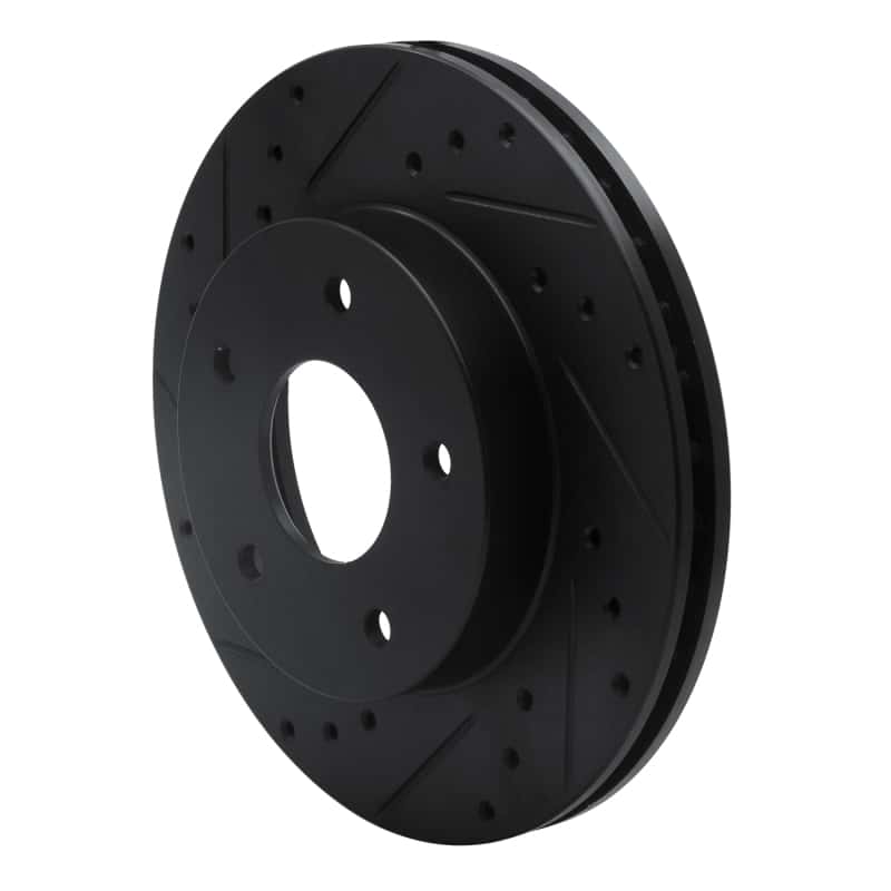 R1 Concepts — R1 78-81 Pontiac Firebird Rear Left Drilled & Slotted Black Brake Rotor
R1 Brake Rotor Drill - view 2