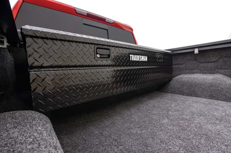 Tradesman — Tradesman Aluminum Flush Mount Truck Tool Box (56in.) - Black - view 2