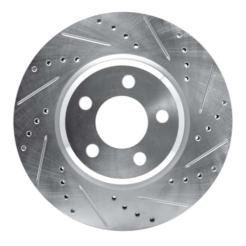 R1 Concepts — R1 2005-2023 Chrysler 300 Front Right Drilled & Slotted Silver Brake Rotor
R1 Brake Rotor Drill - view 1