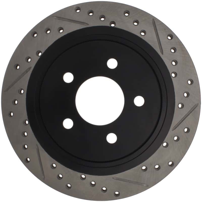 Stoptech — StopTech 05-10 Ford Mustang Slotted & Drilled Left Rear Rotor
Disc Brake Rotor
Slot/Drill Rotor - view 2
