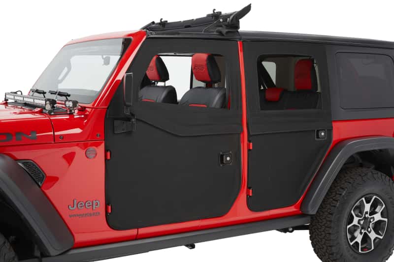 Bestop — Bestop 20-26 Jeep Gladiator / 18-26 Wrangler JL Full Fabric Doors (Rear Black Twill)
Full Fabric Doors - view 2