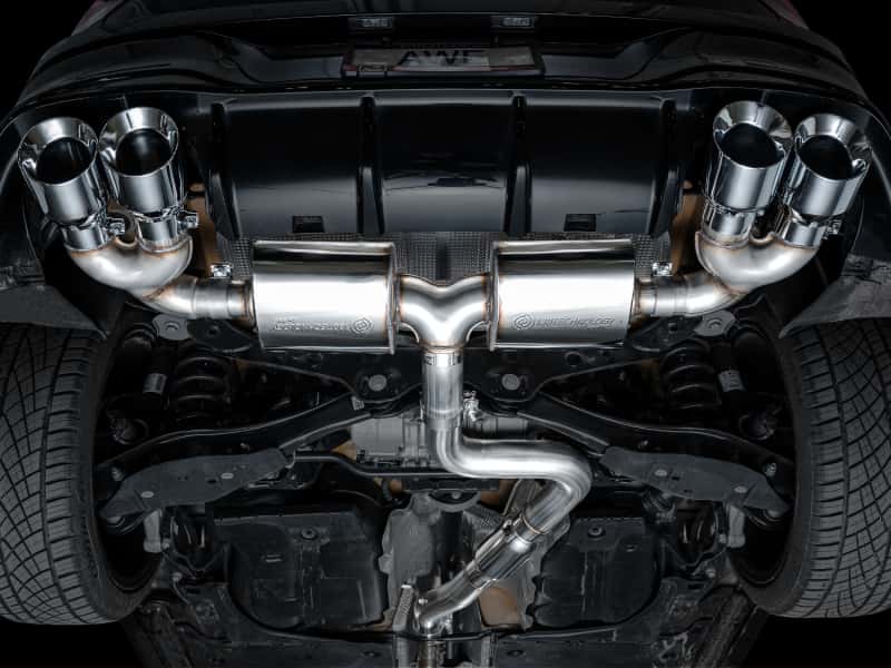 AWE Tuning — AWE MK8 Volkswagen Golf R 3in Touring Edition Quad Exhaust - Chrome Silver Tips
Touring Catback - view 14