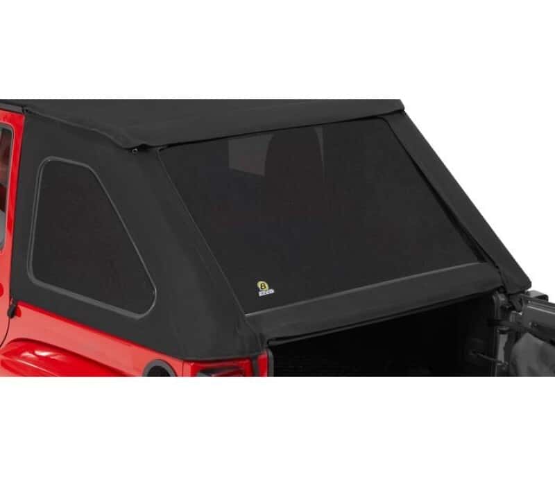 Bestop — Bestop 07-18 Jeep Wrangler JK 4-Door Window Set (Premium Black Twill Fits Trektop 56923)
Window Set - view 1