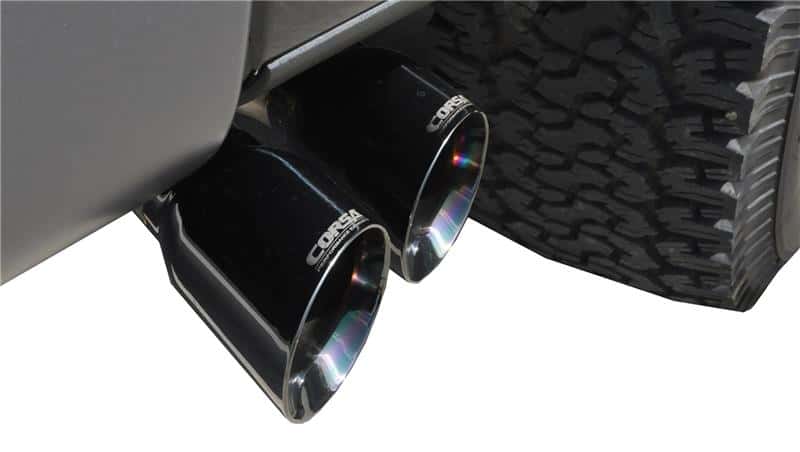 CORSA Performance — Corsa 2011-2014 Ford F-150 Raptor 6.2L V8 133in Wheelbase Black Xtreme Cat-Back Exhaust
Exhaust - view 4