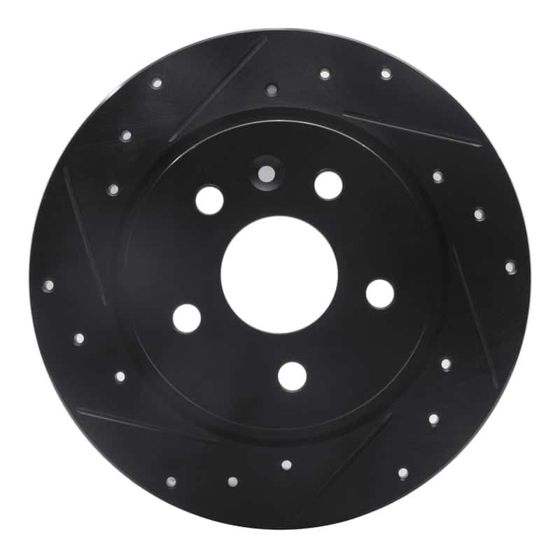 R1 Concepts — R1 11-22 Buick Encore Rear Left Drilled & Slotted Black Brake Rotor
R1 Brake Rotor Drill - view 1