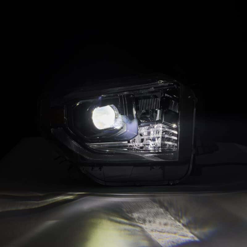 AlphaRex — AlphaRex 14-21 Toyota Tundra LUXX-Series LED Proj Headlights Alpha-Blk w/Actv Light & Seq. Sig + DRL
Projector Headlights - view 5