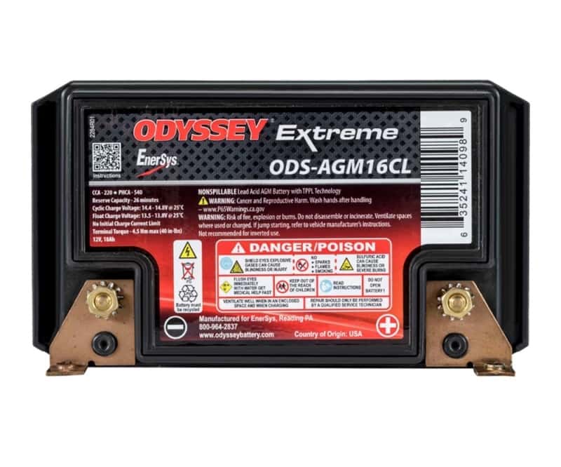 Odyssey Battery — Odyssey Battery Powersport Extreme AGM Battery (PC625)
Odyssey ODS-AGM16CL - view 3
