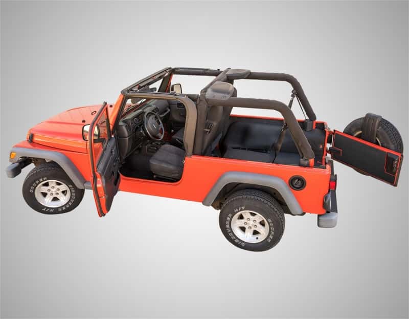 BedRug — BedRug 03-06 Jeep LJ Unlimited Rear 4pc BedTred Cargo Kit (Incl Tailgate & Tub Liner) - view 2