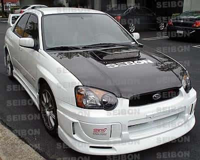Seibon — Seibon 04-05 Subaru WRX/STi OEM Carbon Fiber Hood - view 15