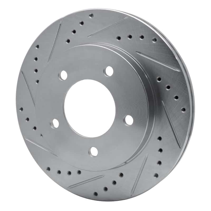 R1 Concepts — R1 97-04 Ford F-150 4WD Front Left Drilled & Slotted Silver Brake Rotor
R1 Brake Rotor Drill - view 2