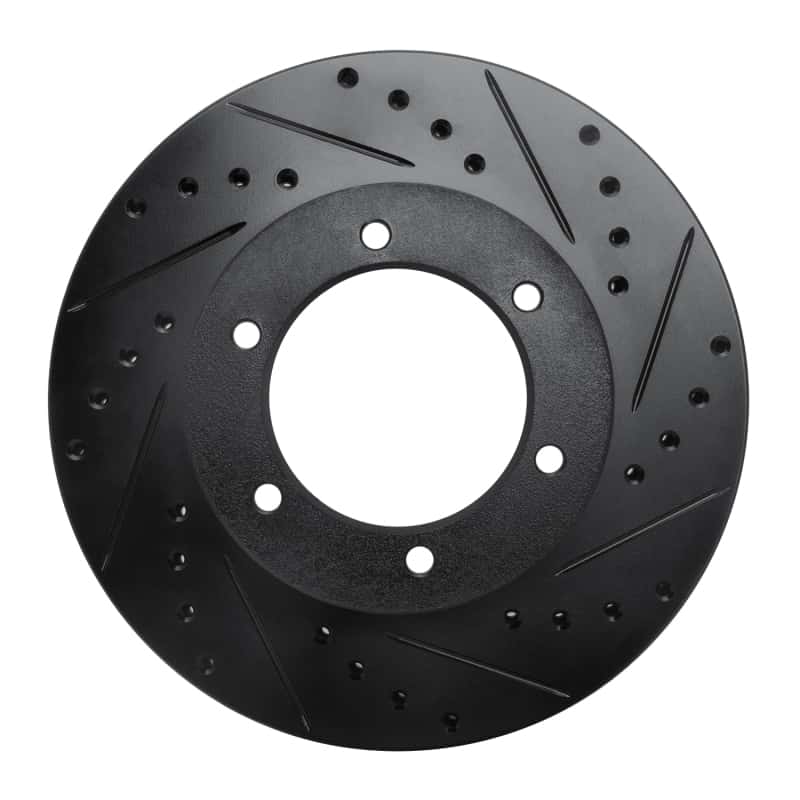 R1 Concepts — R1 91-98 Toyota 4Runner Front Right Drilled & Slotted Black Brake Rotor
R1 Brake Rotor Drill - view 1