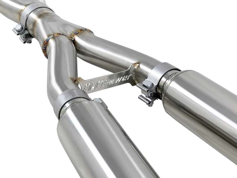 aFe — aFe Takeda 2.5in 304 SS Cat-Back Exhaust System w/ Black Tips 16-18 Infiniti Q50 V6-3.0L (tt)
Cat-Back Exhaust - view 3