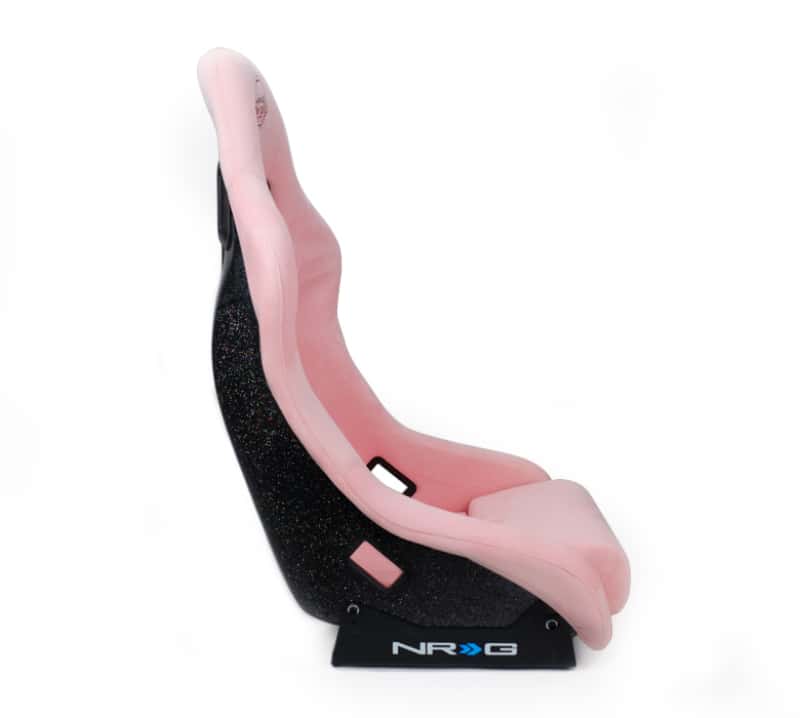 NRG — NRG FRP Bucket Seat Prisma Edition w/ Pearlized Back and Pink Alcantara (Medium) - view 3