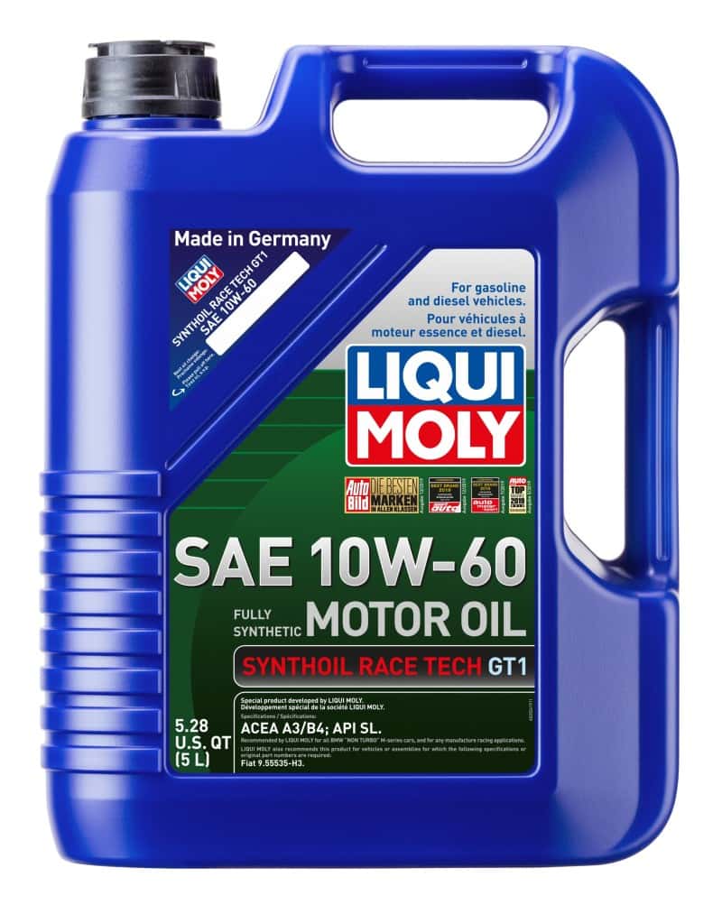 LIQUI MOLY — LIQUI MOLY 5L Synthoil Race Tech GT1 Motor Oil SAE 10W60
Engine Oil - view 2