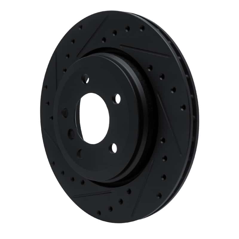 R1 Concepts — R1 01-06 BMW 330CI Rear Left Drilled & Slotted Black Brake Rotor
R1 Brk Rot Drl Slt - view 2