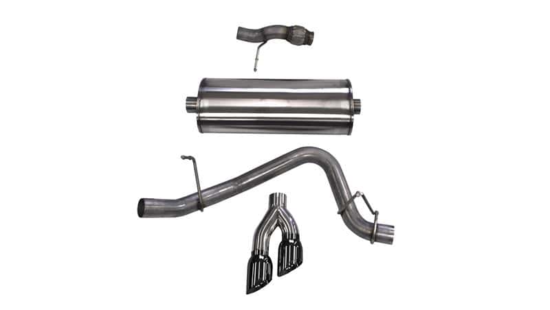 CORSA Performance — Corsa 2015-2020 Chevy Tahoe/GMC Yukon Cat-Back Exhaust Sport 3in Single Side Twin Black 4in Tips
Exhaust - view 2