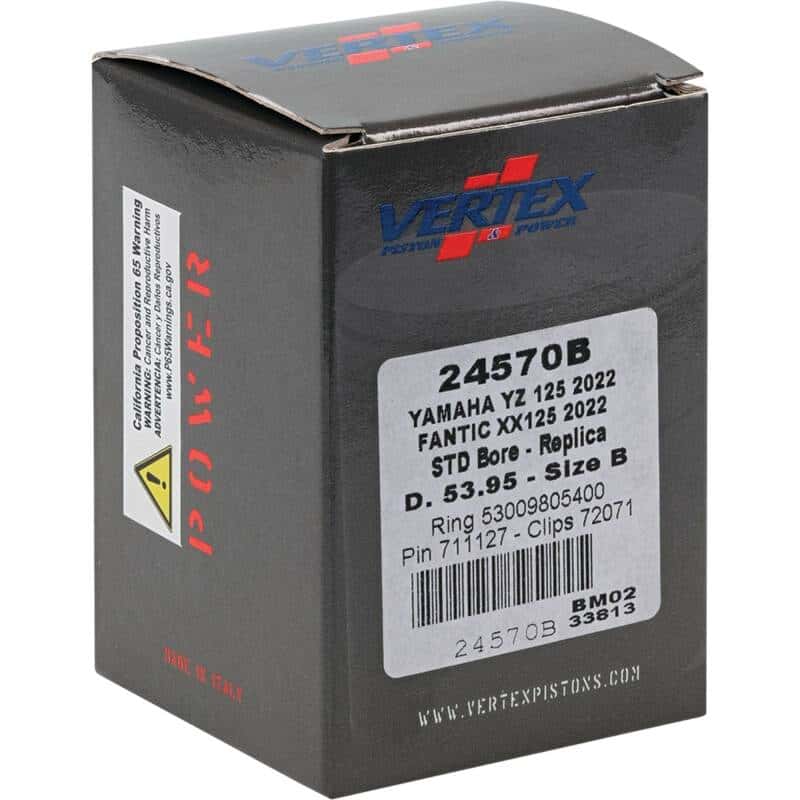 Vertex Pistons — Vertex Piston 2023 Fantic Motor XE 125 125cc Cast Replica Piston Kit - view 5