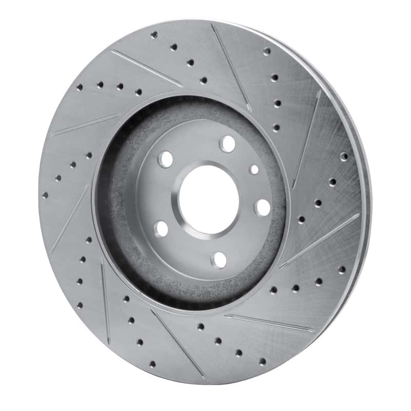 R1 Concepts — R1 13-19 Buick Regal Front Left Drilled & Slotted Silver Brake Rotor
R1 Brake Rotor Drill - view 4