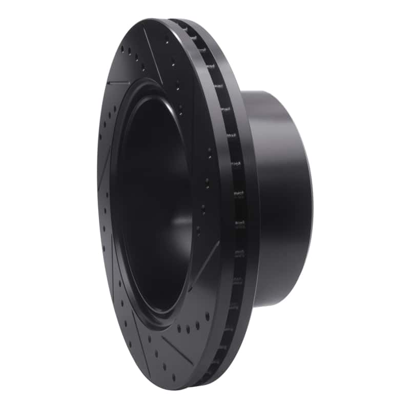 R1 Concepts — R1 09-25 Dodge Ram 2500 Rear Left Drilled & Slotted Black Brake Rotor
R1 Brake Rotor Drill - view 4