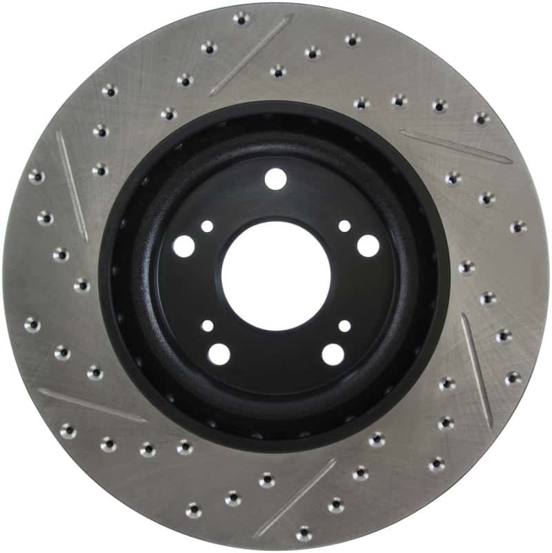 Stoptech — StopTech 02-06 Acura RSX Type S / 06-09 Honda Civic Si Slotted & Drilled Left Front Rotor
Disc Brake Rotor
Slot/Drill Rotor - view 5