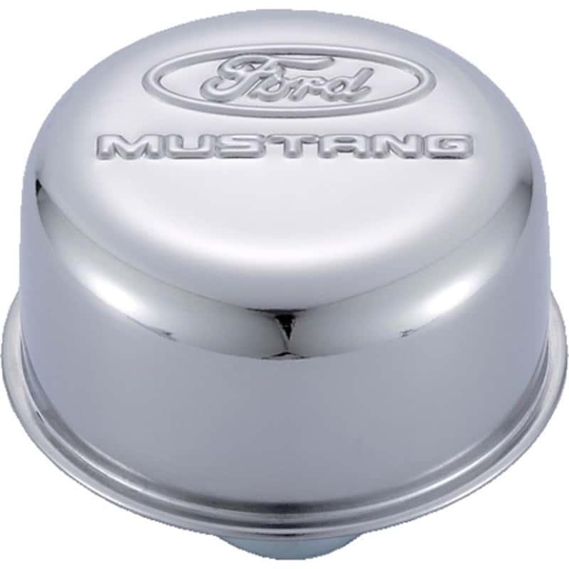 Ford Racing — Ford Racing Chrome Breather Cap w/ Ford Mustang Logo
Oil Breather Cap - view 1