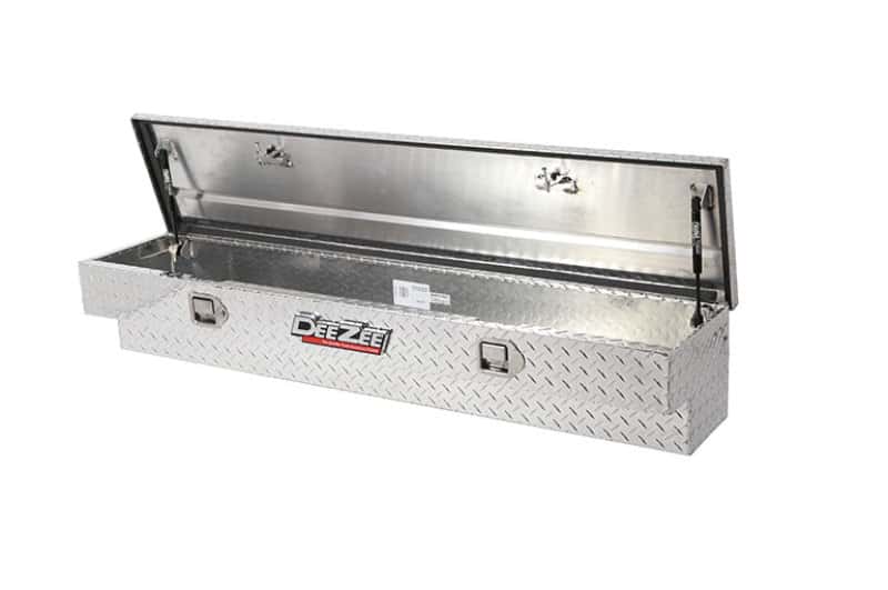Dee Zee — Dee Zee Universal Tool Box - Red Side Mount BT Alum 60In
ToolBxTrkBedSideRail - view 2