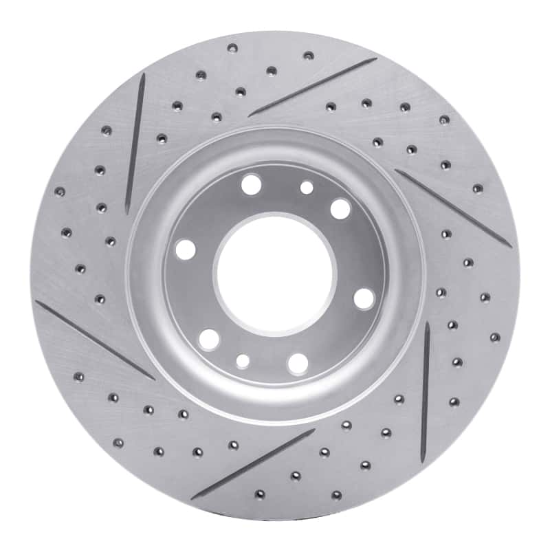 R1 Concepts — R1 02-09 Buick Rainier Front Right Drilled & Slotted Geo-Carbon Rotor - view 5