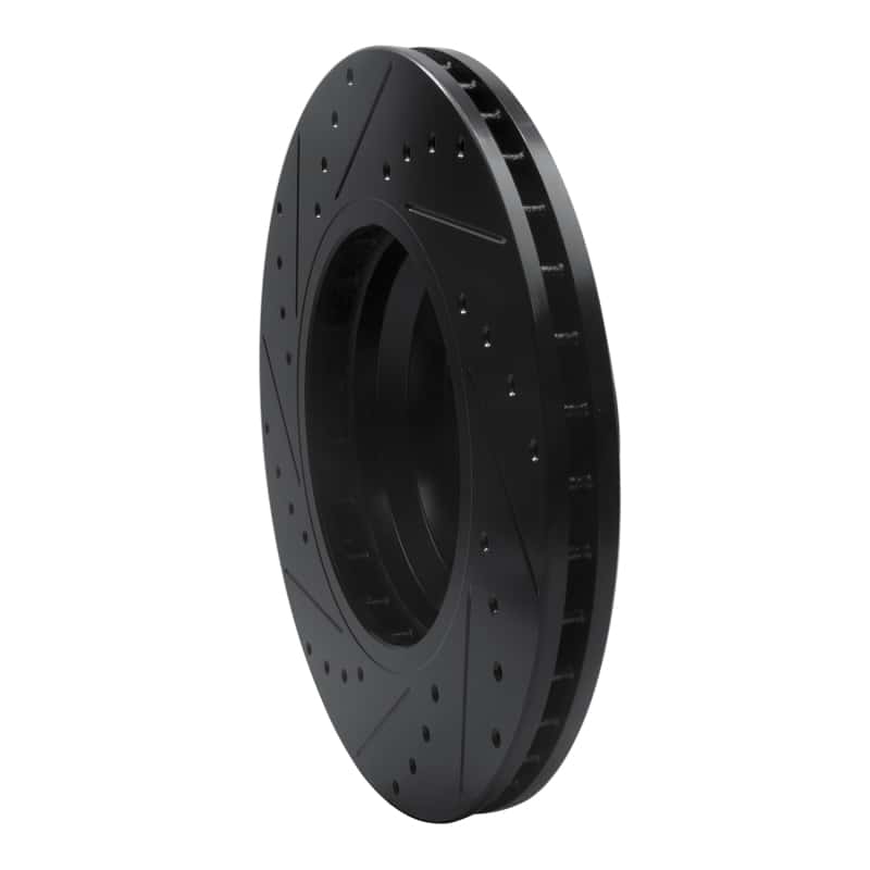 R1 Concepts — R1 02-08 BMW 760LI Front Right Drilled & Slotted Black Brake Rotor
R1 Brake Rotor Drill - view 4