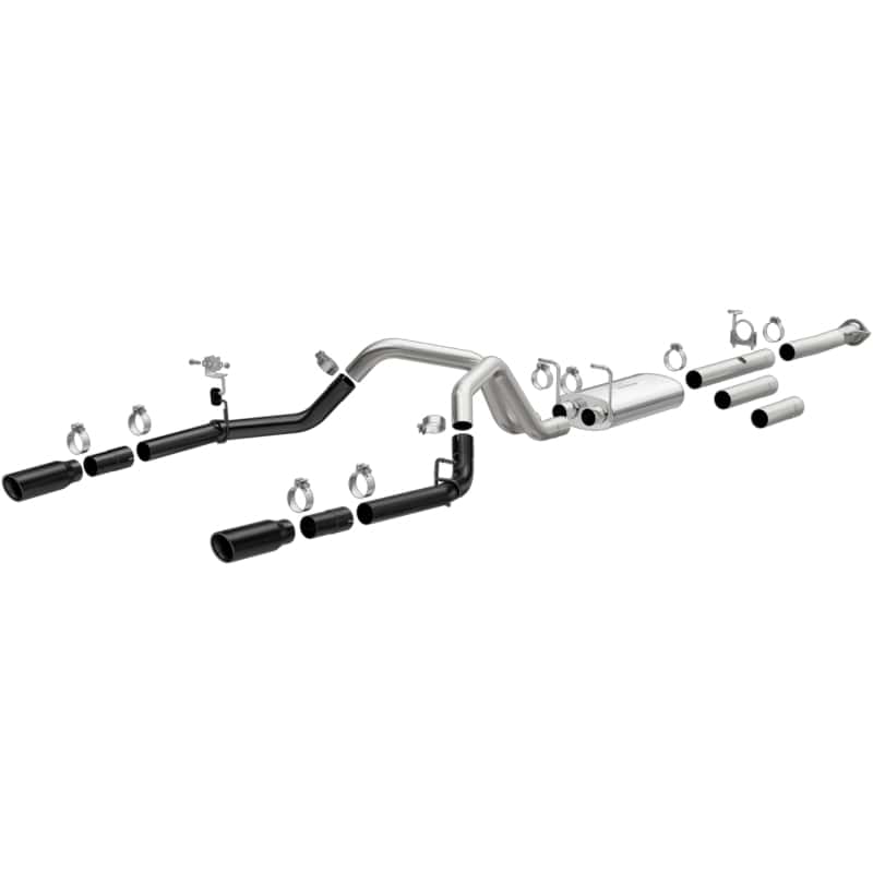 Magnaflow — MagnaFlow 11-19 Chevrolet Silverado 2500/3500 HD V8-6.0L Dual Split Cat-Back Exhaust w/Black Tips
Cat-Back - view 2