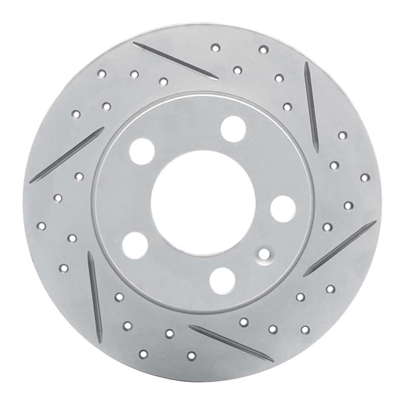 R1 Concepts — R1 98-24 Audi Tt Rear Right Drilled & Slotted Geo-Carbon Rotor - view 1