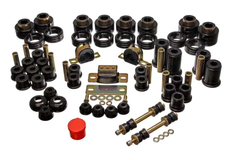 Energy Suspension — Energy Suspension 88-98 Chevy/GMC 2WD 1/2, 3/4, 1 Ton PickUp Black Hyper-flex Master Bushing Set
Master Bushing Kit - view 1