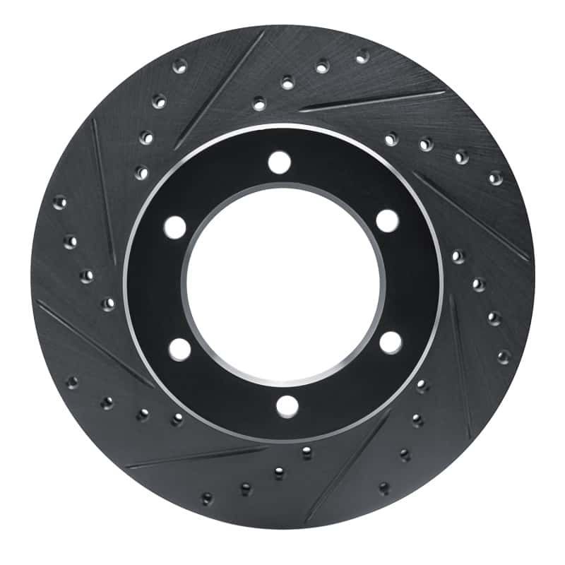 R1 Concepts — R1 1986-1995 Toyota 4Runner Front Left Drilled & Slotted Black Brake Rotor
R1 Brake Rotor Drill - view 1