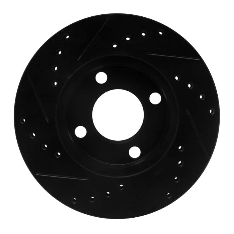 R1 Concepts — R1 90-91 Audi 90 Quattro Front Right Drilled & Slotted Black Brake Rotor
R1 Brake Rotor Drill - view 5