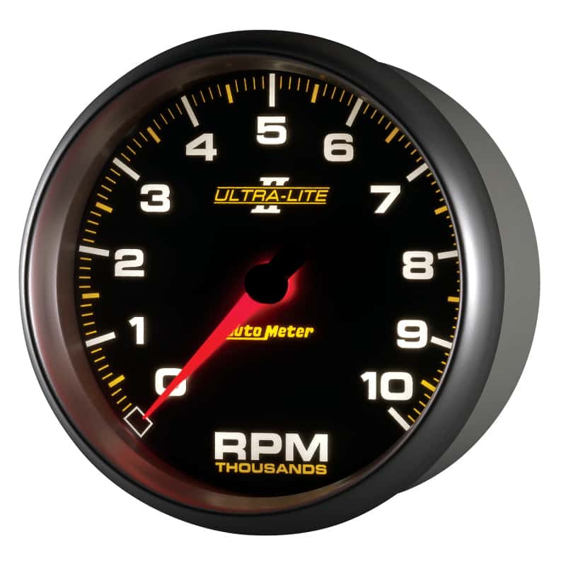 AutoMeter — Autometer Ultra-Lite II 5 Inch 10000 RPM In-Dash Tachometer
5" TACH, 10,000 RPM, - view 9