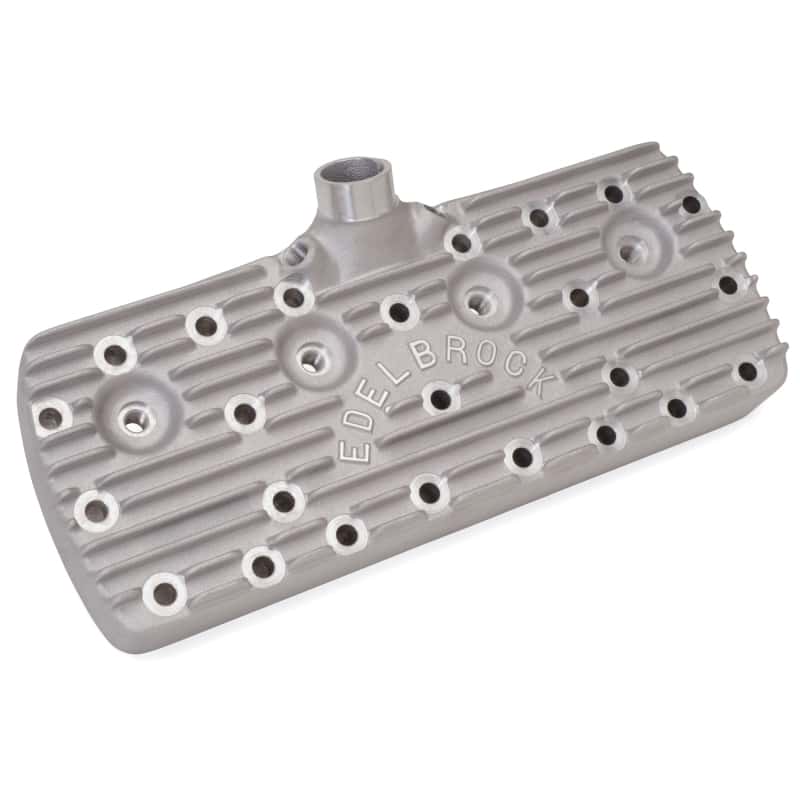Edelbrock — Edelbrock Cylinder Heads 1939-48 Model Ford Flatheads w/ Block Letter Logo (Pair)
CYLINDER HEADS - view 3