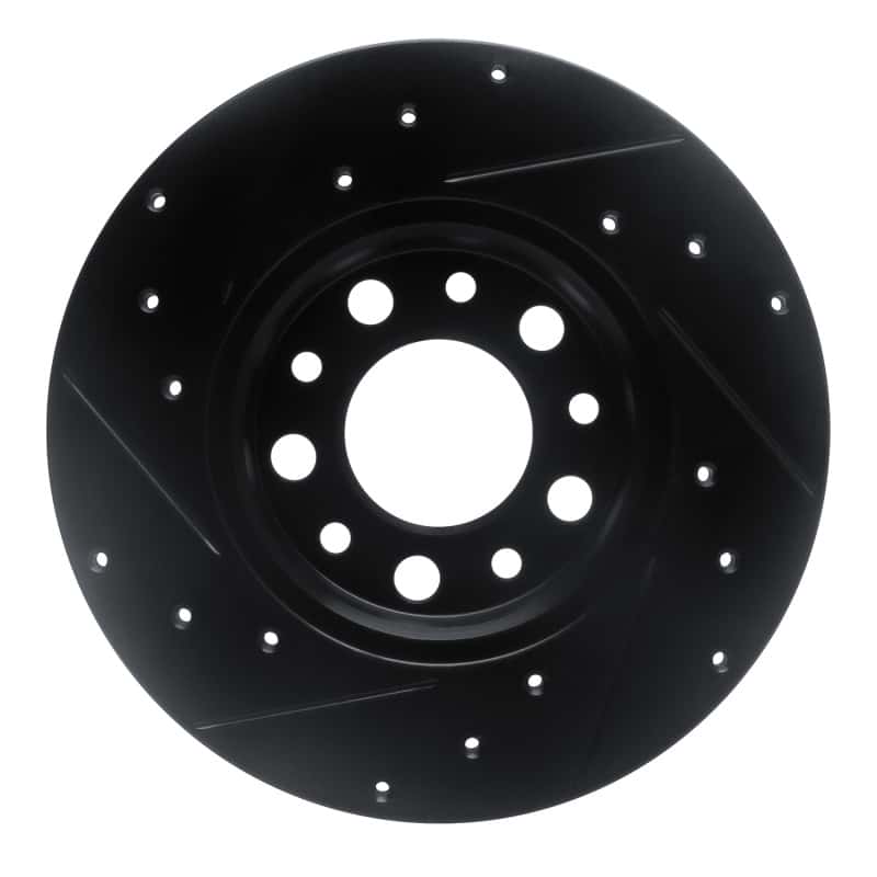 R1 Concepts — R1 15-25 Alfa Romeo Tonale Rear Right Drilled & Slotted Black Brake Rotor
R1 Brake Rotor Drill - view 5