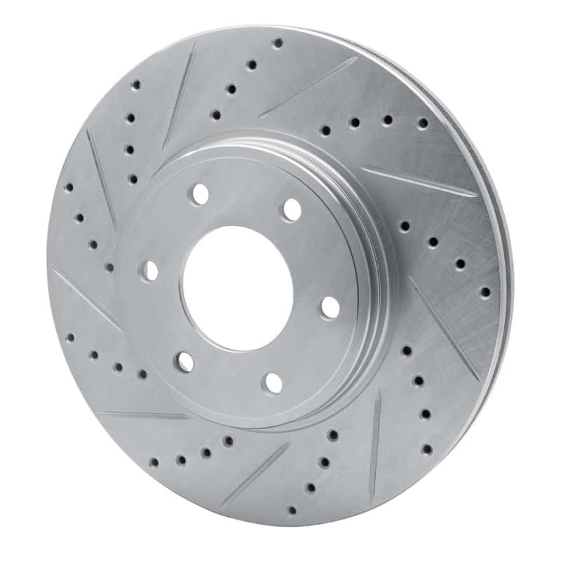R1 Concepts — R1 06-09 Chevrolet Trailblazer Front Left Drilled & Slotted Silver Brake Rotor
R1 Brake Rotor Drill - view 2