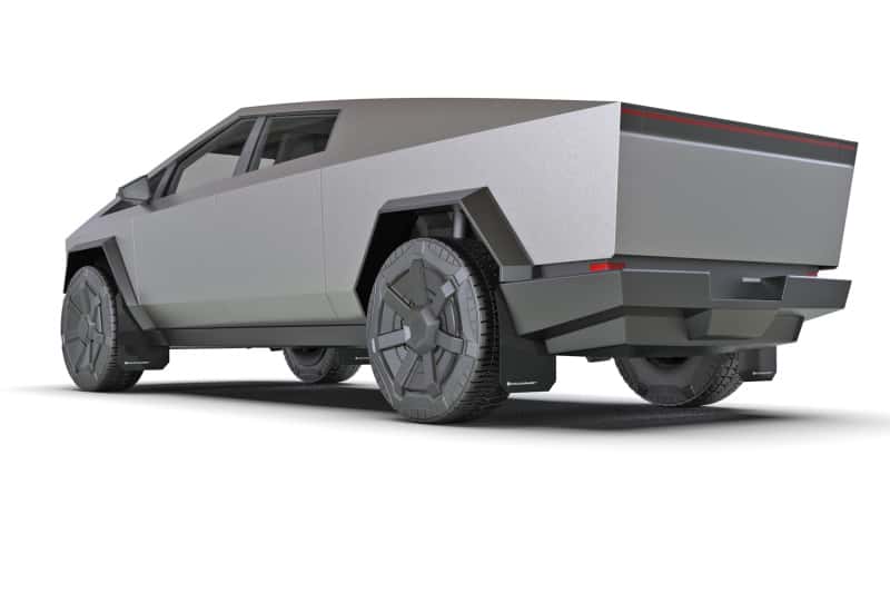 Rally Armor — Rally Armor 24-25 Tesla Cybertruck Black UR Mud Flap Metallic Black Logo
Mud Flap - view 4