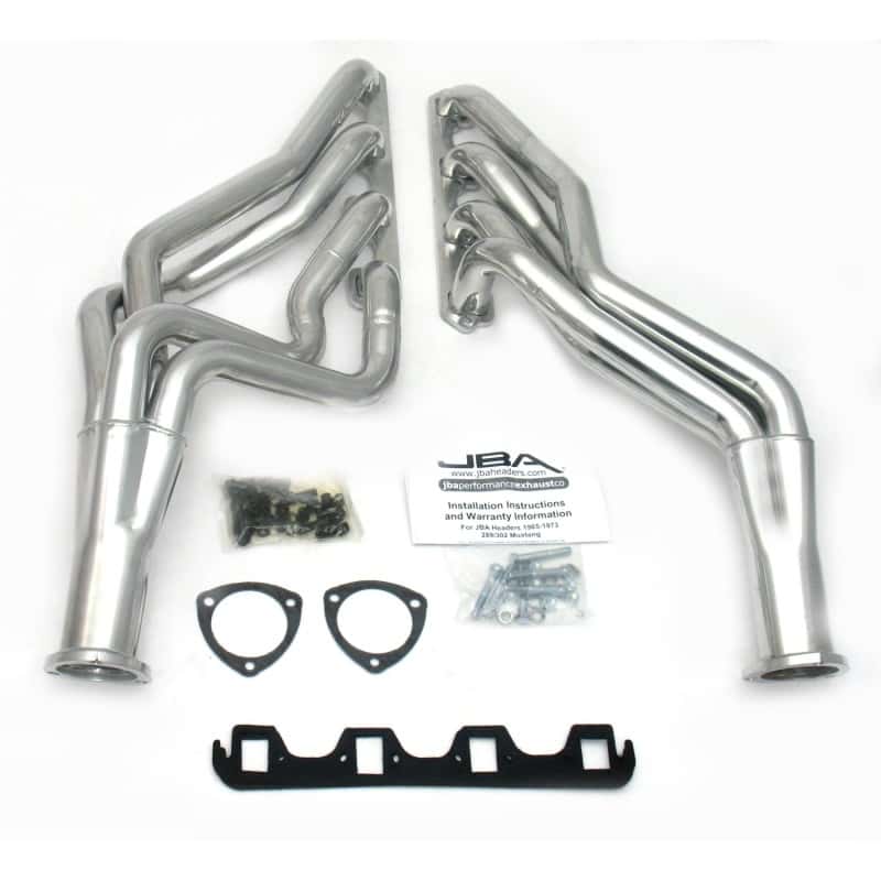 JBA — JBA 65-73 Ford Mustang 260-302 SBF 5 Speed T5/T56 1-3/4in Primary Silver Ctd Long Tube Header
Long Tube Header - view 2