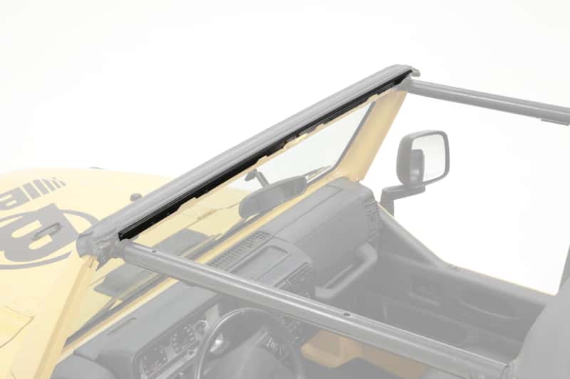 Bestop — Bestop 97-02 Jeep Wrangler TJ Windshield Channel (2-Piece Drill-In Design ) - view 1