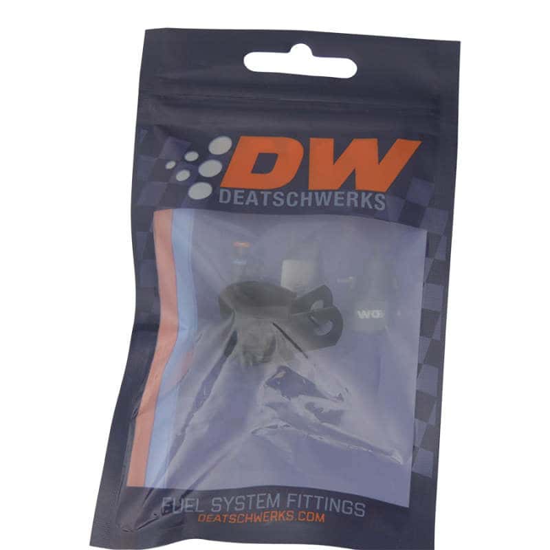 DeatschWerks — DeatschWerks Rubber Cushioned P-Clamp for 6AN Hose - 9.5mm Clamp Id - Anodized Matte Black
Lines & Fittings - view 2