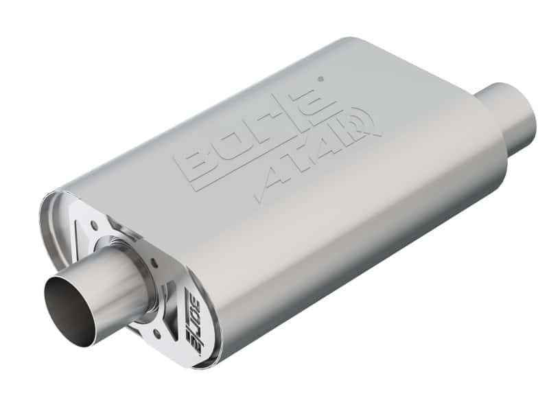 Borla — Borla CrateMuffler SBC Hot 350/383 2.5 inch Offset/Center 14in x 4.35in x 9in Oval Atak Muffler
CrateMuffler
Muffler - view 1