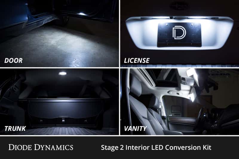 Diode Dynamics — Diode Dynamics 03-09 Toyota 4Runner Interior LED Kit Cool White Stage 2 - view 6