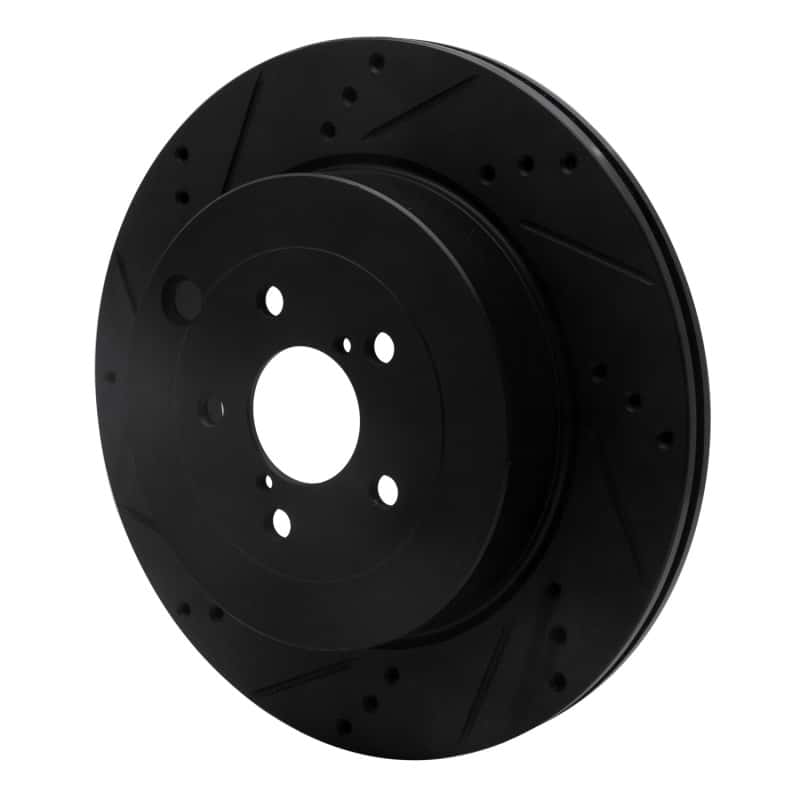 R1 Concepts — R1 17-25 Subaru BRZ Rear Left Drilled & Slotted Black Brake Rotor
R1 Brake Rotor Drill - view 2