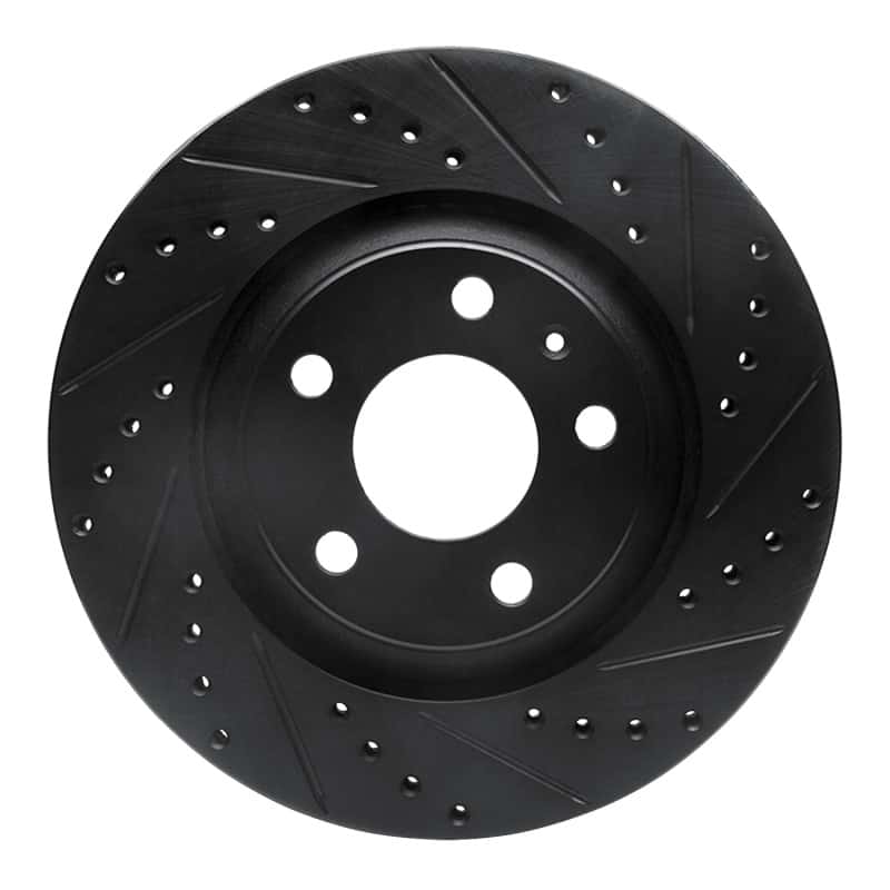 R1 Concepts — R1 04-09 Audi S4 Rear Right Drilled & Slotted Black Brake Rotor
R1 Brake Rotor Drill - view 1